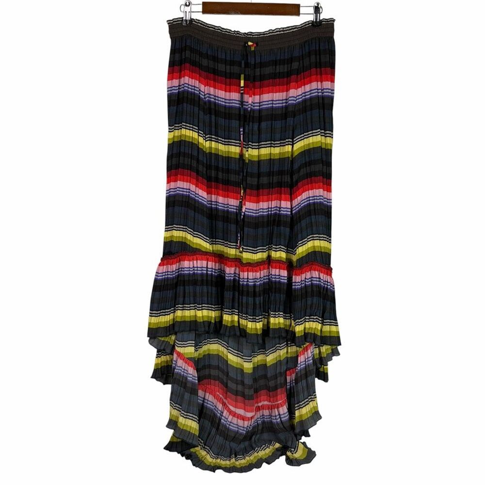 Free People Medium Pleated Hi-Low Skirt Flaws - Picture 1 of 8